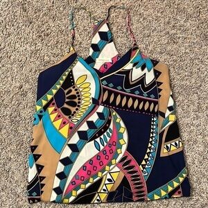 Newbury Kustom Racerback Print Top Sz M